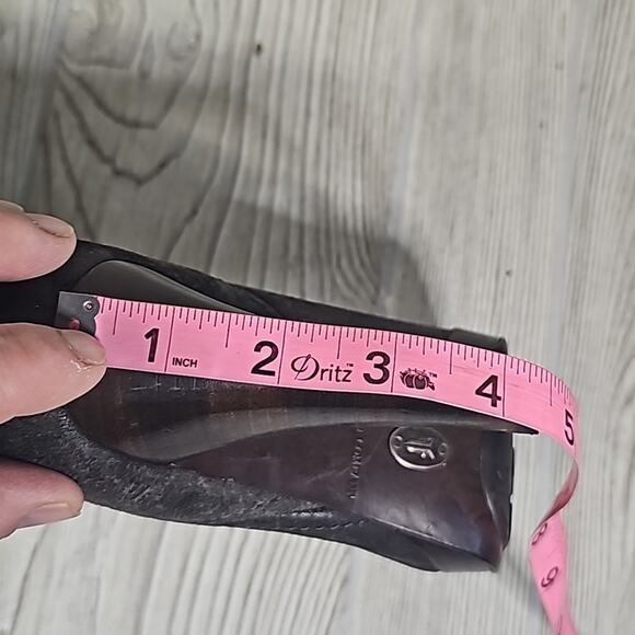 Frye Harlow Campus Tall Black Leather Heeled Boots Womens Size 6 - Picture 16 of 16